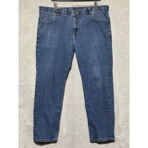 Dearborn‎ Jeans Mens 42x28 Black Straight USA Made Chicago Med Wash Denim Pants